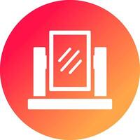Glyph Gradient Circle Design vector