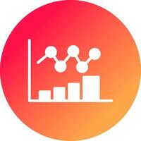 Bar Chart Creative Icon Design vector