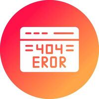 404 Error Creative Icon Design vector