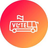 diseño de icono creativo de autobús vector