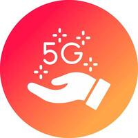 5G Creative Icon Design vector