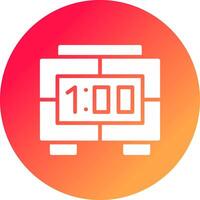 Digital Clock Creative Icon Design vector