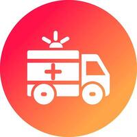 Ambulance Creative Icon Design vector