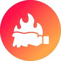 Burn Creative Icon Design vector