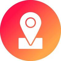 Location Pin Creative Icon Design vector