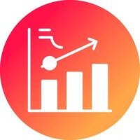 Clustered Bar Creative Icon Design vector
