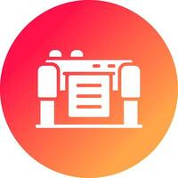 diseño de icono creativo de plotter vector