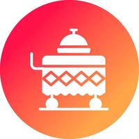 Food Cart Creative Icon Design vector