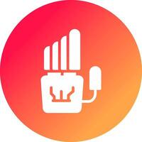 Robot Hand Creative Icon Design vector