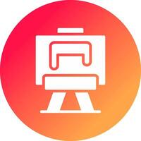 Glyph Gradient Circle Design vector