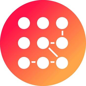 diseño de icono creativo de bloqueo de patrón vector