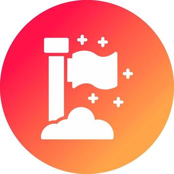 diseño de icono creativo de bandera vector