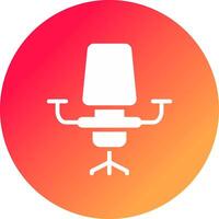 Desk Chair Creative Icon Design vector