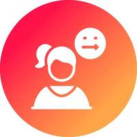 Concerned Creative Icon Design vector