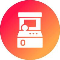 Glyph Gradient Circle Design vector