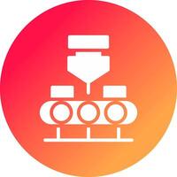 Conveyor Belt Creative Icon Design vector