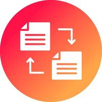 File Transfer Creative Icon Design vector