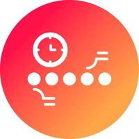 Circle Accent Timeline Creative Icon Design vector