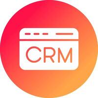 CRM Creative Icon Design vector