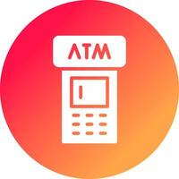 ATM Machine Creative Icon Design vector