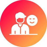 Customer Satisfaction Creative Icon Design vector
