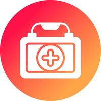 First Aid Kit Creative Icon Design vector