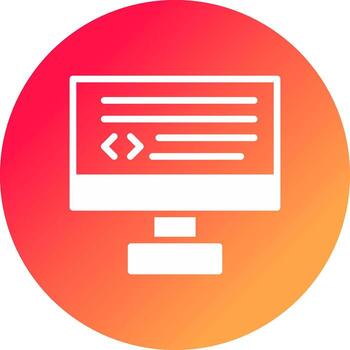 diseño de icono creativo de codificación vector