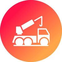 Crane Truck Creative Icon Design vector