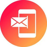 Mobile Email Creative Icon Design vector