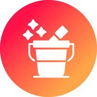 Bucket Creative Icon Design vector