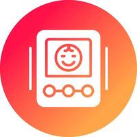 Baby Monitor Creative Icon Design vector