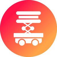 Scissor Lift Creative Icon Design vector