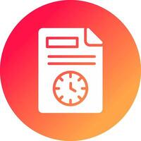 Schedule Creative Icon Design vector