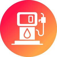 Petrol Station Creative Icon Design vector