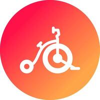 diseño de icono creativo de bicicleta de circo vector