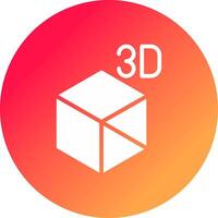 3D Object Creative Icon Design vector