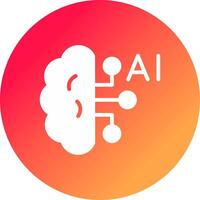 Artificial Intelligence Creative Icon Design vector