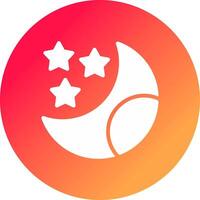 Moon Creative Icon Design vector