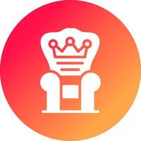 Throne Creative Icon Design vector