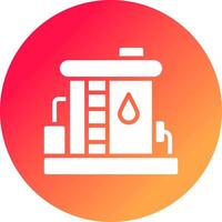 Oil Tank Creative Icon Design vector