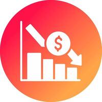 Bar Graph Creative Icon Design vector
