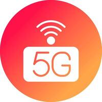 5G Network Creative Icon Design vector