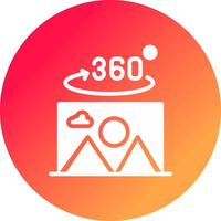 360 Degree Photo Creative Icon Design vector