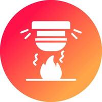 Fire Alarm Creative Icon Design vector