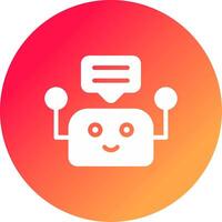 Chatbot Creative Icon Design vector