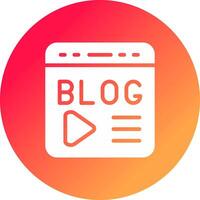 Blogging Creative Icon Design vector