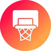 Basketball Hoop Creative Icon Design vector