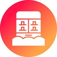 Vending Machine Creative Icon Design vector
