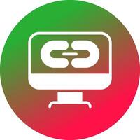 Glyph Gradient Circle Design vector