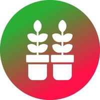 diseño de icono creativo de planta vector